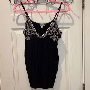 love on a hanger Black Textured Top